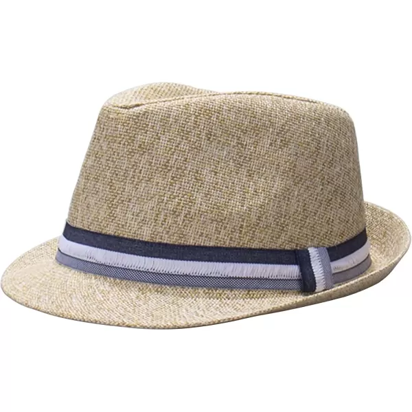 imageDOCKERS Mens Straw Fedora HatTwotone