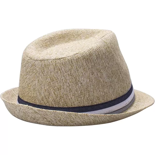 imageDOCKERS Mens Straw Fedora HatTwotone