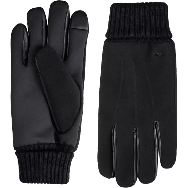 imageDOCKERS mens Fabric Gloves With Smartphone Touchscreen CapabilityBlack Wool