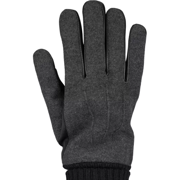 imageDOCKERS mens Fabric Gloves With Smartphone Touchscreen CapabilityCharcoal Wool