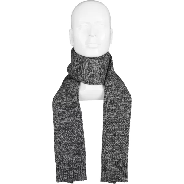 imageDOCKERS mens Soft Winter Scarves  Regular and ReversibleGrey