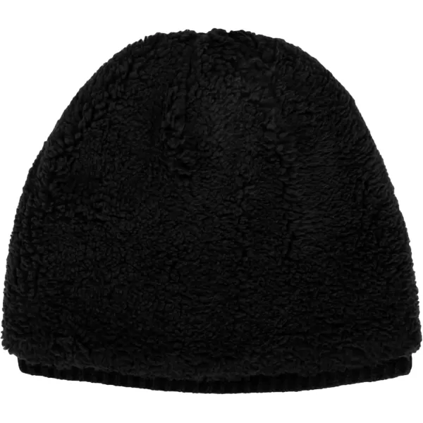 imageDockers Mens Beanie Warm Winter Knit HatBlack Sherpa