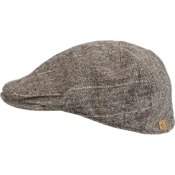 imageDockers Mens Ivy Newsboy HatBrown Herringbone