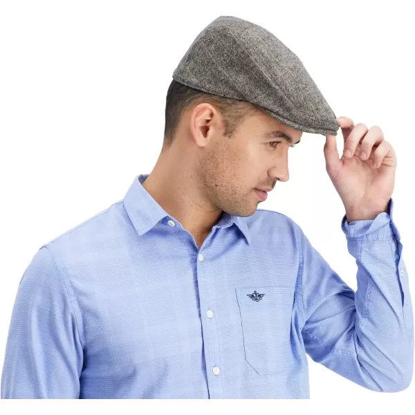 imageDockers Mens Ivy Newsboy HatBrown Herringbone