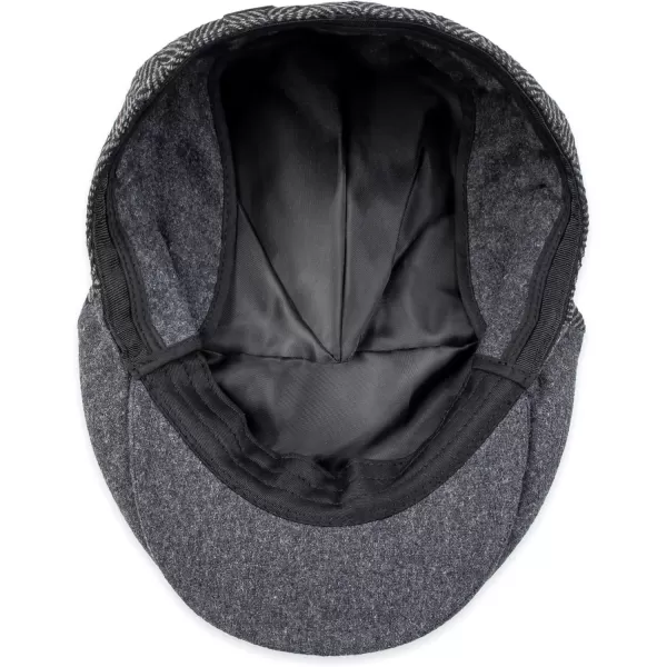 imageDockers Mens Ivy Newsboy HatCharcoal Mixed