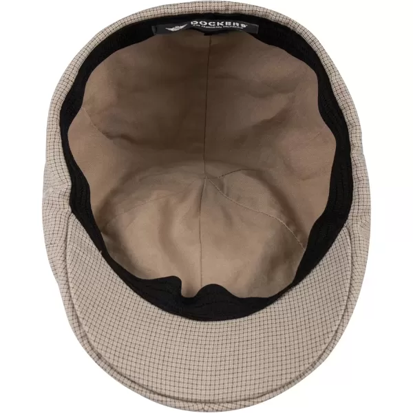 imageDockers Mens Ivy Newsboy HatKhaki Microcheck