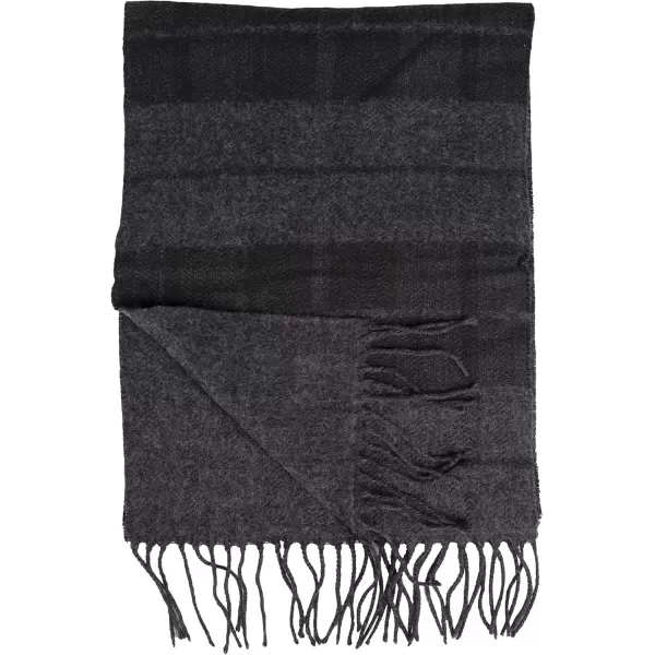 imageDockers Mens Soft Winter Scarves  Regular and ReversibleCharcoal  Reversible