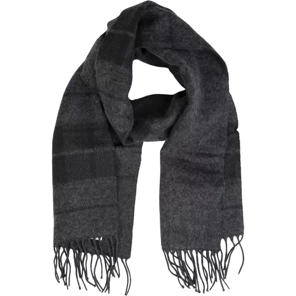 imageDockers Mens Soft Winter Scarves  Regular and ReversibleCharcoal  Reversible