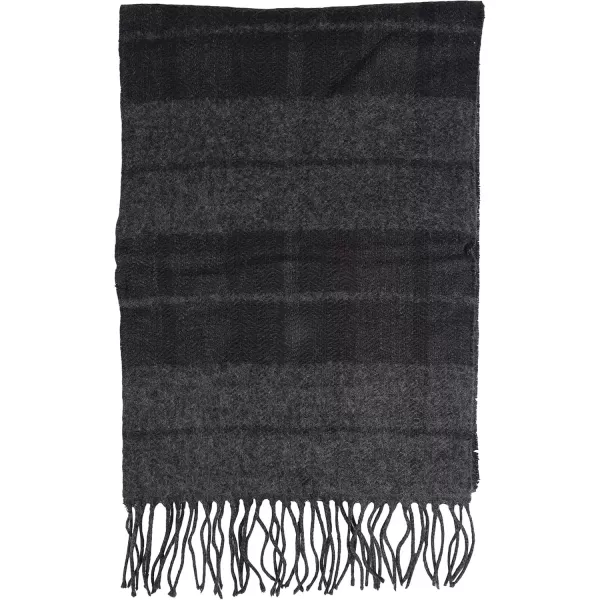 imageDockers Mens Soft Winter Scarves  Regular and ReversibleCharcoal  Reversible