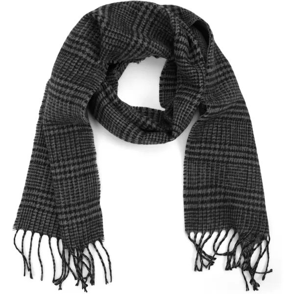 imageDockers Mens Soft Winter Scarves  Regular and ReversibleCharcoal Grey