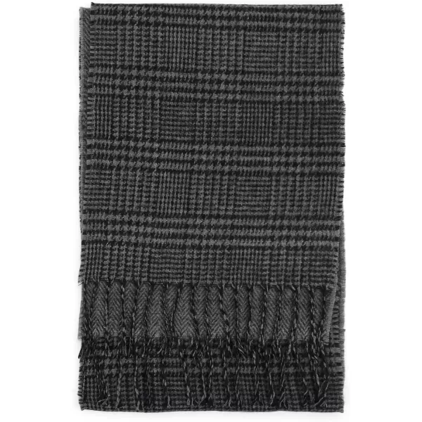 imageDockers Mens Soft Winter Scarves  Regular and ReversibleCharcoal Grey