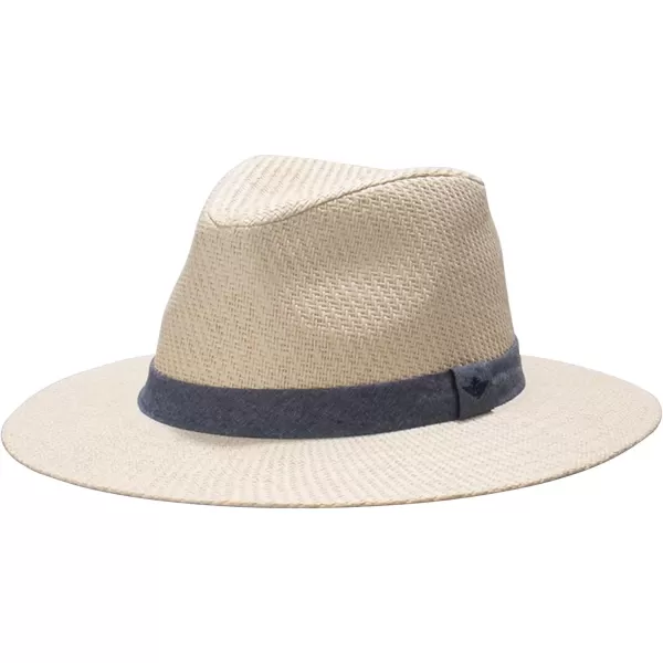 imageDockers Mens Straw Fedora and Panama HatNavy