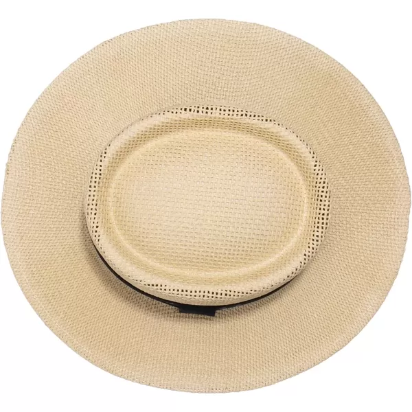 imageDockers Mens Straw Fedora and Panama HatTanNavy