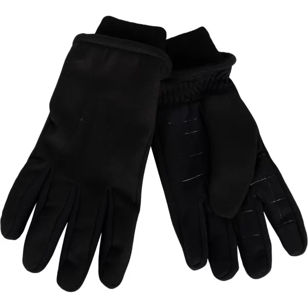 imageDockers Mens Warm Fabric Winter Gloves with Smartphone Touchscreen CapabilityBlack Gripped