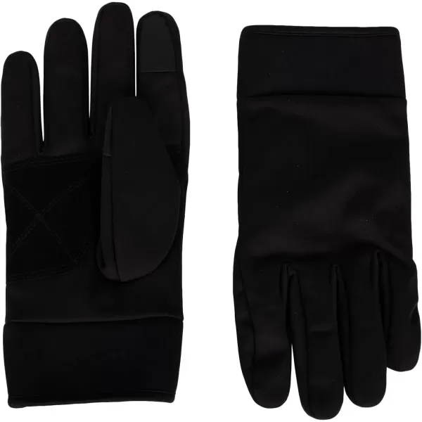 imageDockers Mens Warm Fabric Winter Gloves with Smartphone Touchscreen CapabilityBlack Stretch