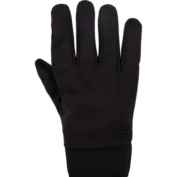 imageDockers Mens Warm Fabric Winter Gloves with Smartphone Touchscreen CapabilityBlack Stretch