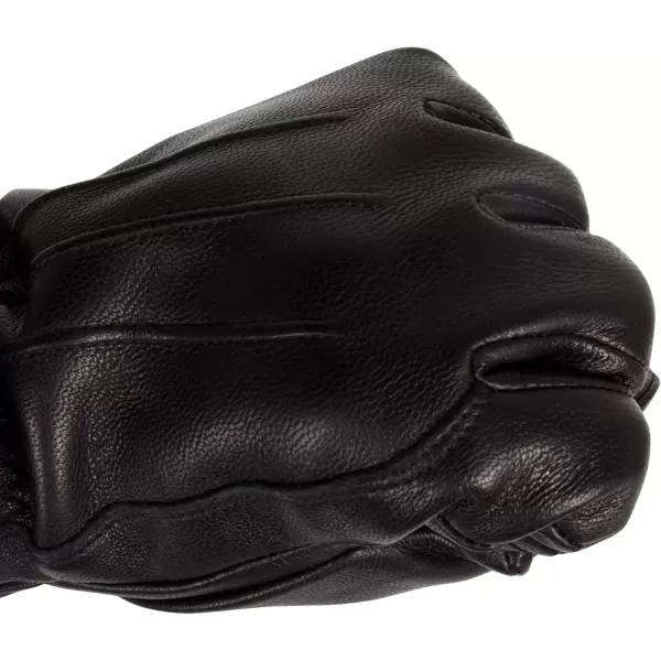 imageDockers Mens Warm Leather Winter Gloves with Smartphone Touchscreen CapabilityBlack Lucas