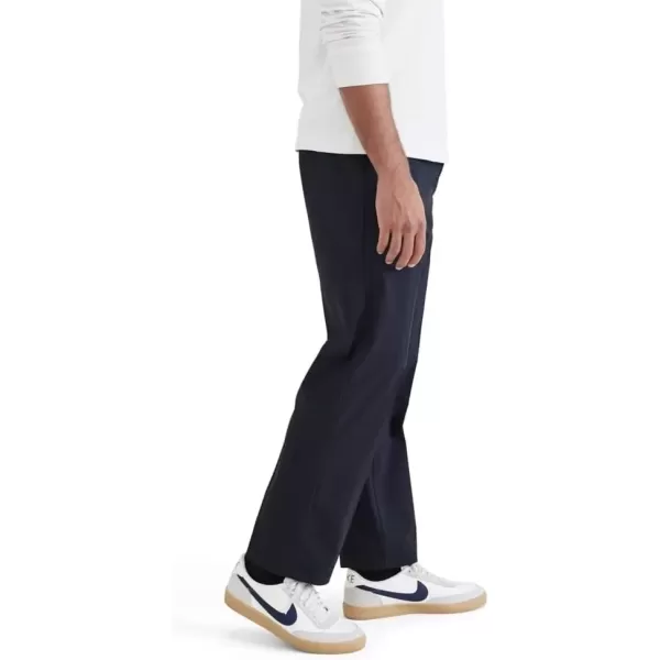 imageDOCKERS Mens Signature Go Straight Fit Khaki Smart 360 Tech Pants Regular and Big ampamp TallBeautiful Black