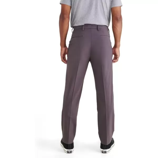 imageDOCKERS Mens Signature Go Straight Fit Khaki Smart 360 Tech Pants Regular and Big ampamp TallSaddle Purple