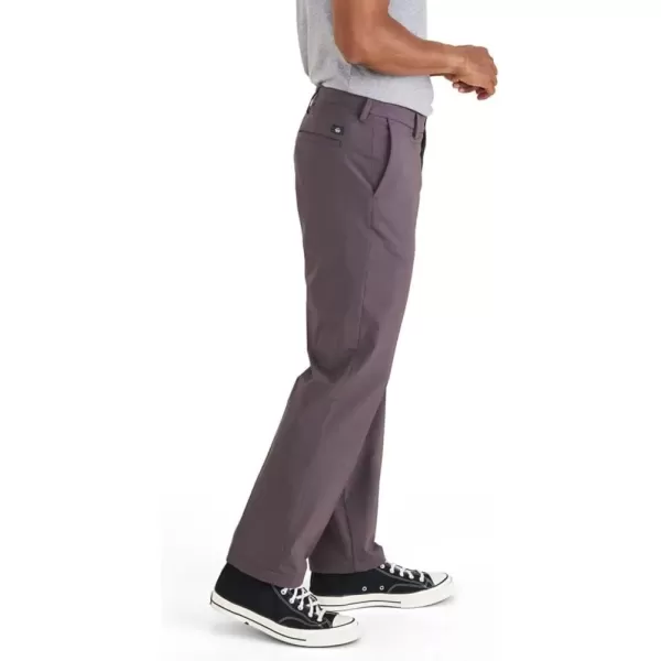 imageDOCKERS Mens Signature Go Straight Fit Khaki Smart 360 Tech Pants Regular and Big ampamp TallSaddle Purple