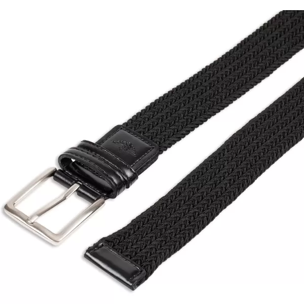 imageDockers Mens Casual Everyday Braided Fabric Fully Adjustable Web BeltBlack