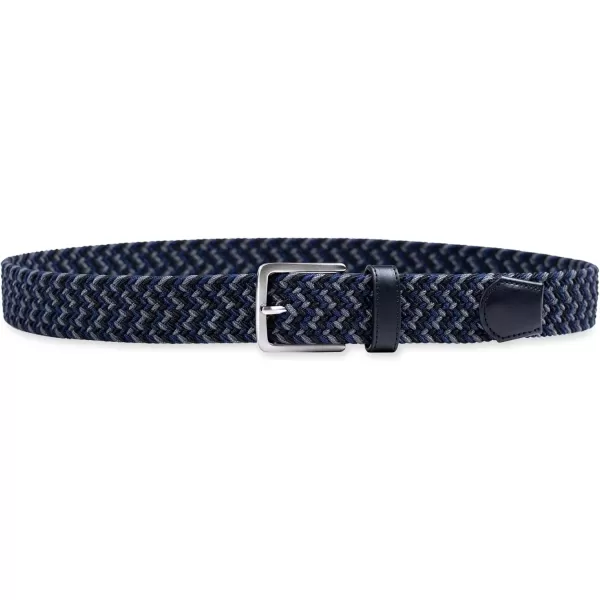 imageDockers Mens Casual Everyday Braided Fabric Fully Adjustable Web BeltBlackGreyNavy