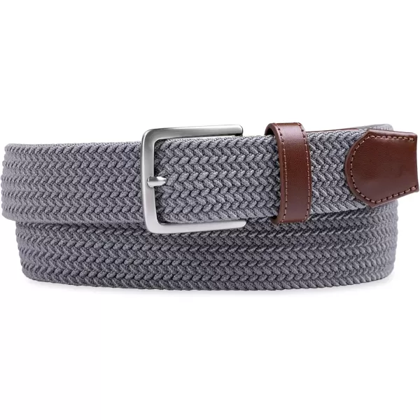 imageDockers Mens Casual Everyday Braided Fabric Fully Adjustable Web BeltGrey