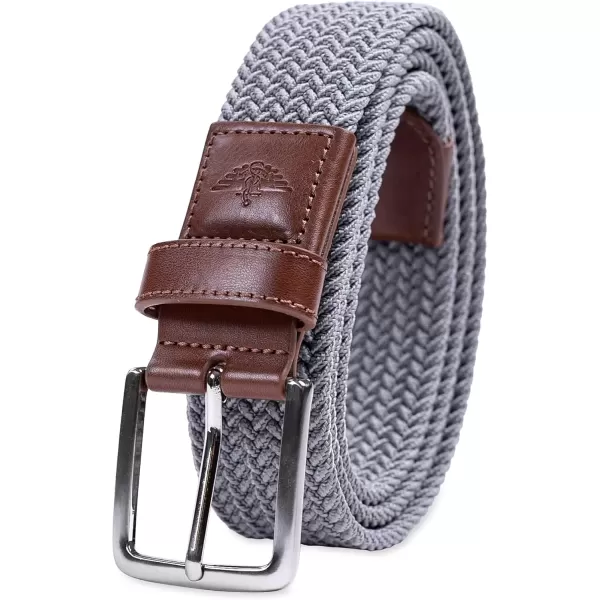 imageDockers Mens Casual Everyday Braided Fabric Fully Adjustable Web BeltGrey