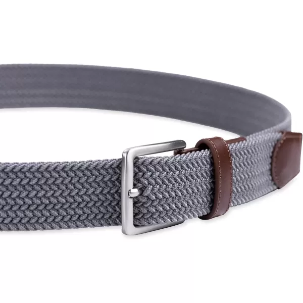 imageDockers Mens Casual Everyday Braided Fabric Fully Adjustable Web BeltGrey