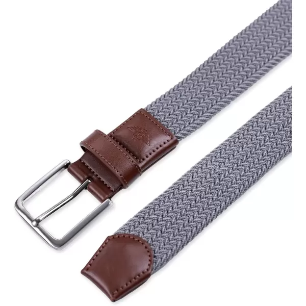 imageDockers Mens Casual Everyday Braided Fabric Fully Adjustable Web BeltGrey