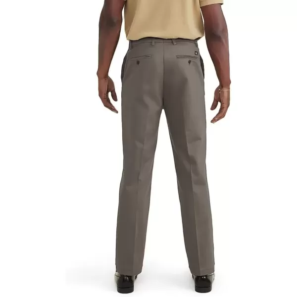 imageDOCKERS Mens Straight Fit Signature Iron Free Khaki With Stain Defender Pants Regular and Big ampamp TallDark Pebble