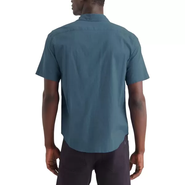 imageDOCKERS Mens Regular Fit Short Sleeve Casual Shirt Standard and Big ampamp TallIndian Teal