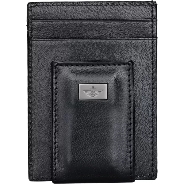 imageDockers Mens Slim Profile Front Pocket WalletBlack Ornament