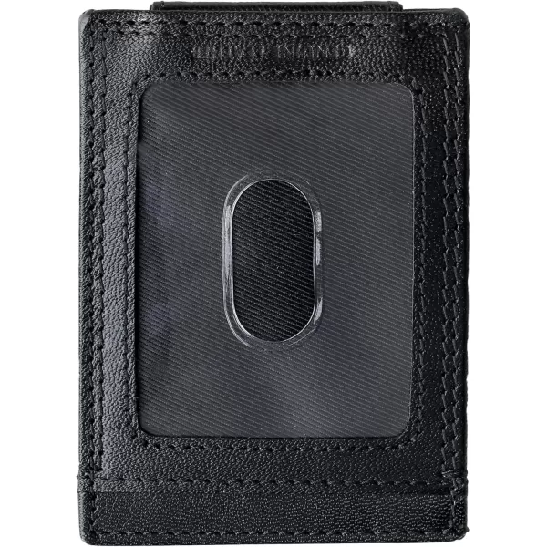 imageDockers Mens Slim Profile Front Pocket WalletBlack Ornament