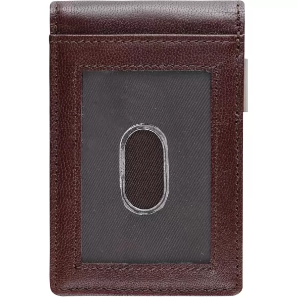 imageDockers Mens Slim Profile Front Pocket WalletCordovan