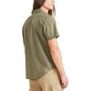 imageDockers Mens Regular Fit Short Sleeve Utility ShirtCamo Green  Solid Rip Stop