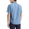 imageDockers Mens Regular Fit Short Sleeve Utility ShirtOceanview Blue Solid Ripstop