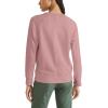 imageDOCKERS Womens Classic Fit Brushed Terry Icon SweatshirtNew Ash Rose Pink Brushed Terry