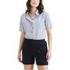 imageDockers Womens Regular Fit Short Sleeve Button Down ShirtOcean Blue  Ava End on End Poplin