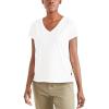 imageDockers Womens Slim Fit Short Sleeve Favorite VNeck Tee Shirt Lucent White Large