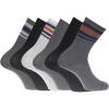 Black/Grey Multi (6 Pairs)