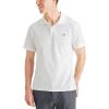 imageDOCKERS Mens Slim Fit Short Sleeve PoloLucent White