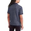 imageDOCKERS Mens Slim Fit Short Sleeve PoloNavy Blazer Stripe