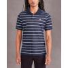 imageDOCKERS Mens Slim Fit Short Sleeve PoloNavy Blazer Stripe