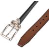 imageDOCKERS Mens Twoinone Reversible Rotative Buckle Everyday Casual Dress Belt Regular and Big ampamp Tall SizingBlackCognac