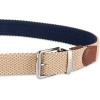 imageDOCKERS mens Reversible Stretch Fabric Web BeltKhakiNavy