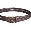 imageDockers Mens Fully Adjustable Braided BeltTan Glazed