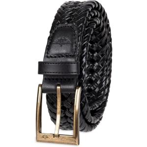 imageDockers Mens Fully Adjustable Braided BeltBlack Glazed