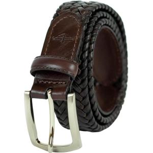 imageDockers Mens Fully Adjustable Braided BeltBrown