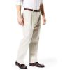 imageDockers Mens Classic Fit Signature Lux Cotton Pleated Stretch Pants Regular and Big ampamp TallCloud